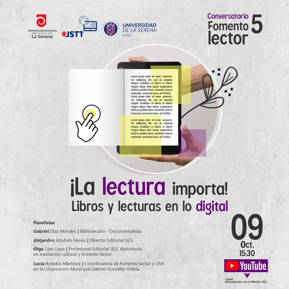 * Conversatorio Fomento Lector “Libros y lecturas en formato digital”