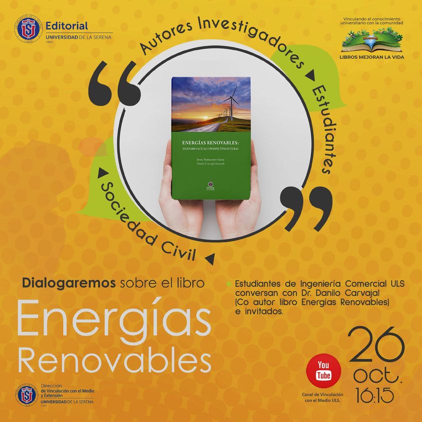 * Estudiantes de Ingeniería Comercial ULS dialogan sobre el libro Energías renovables