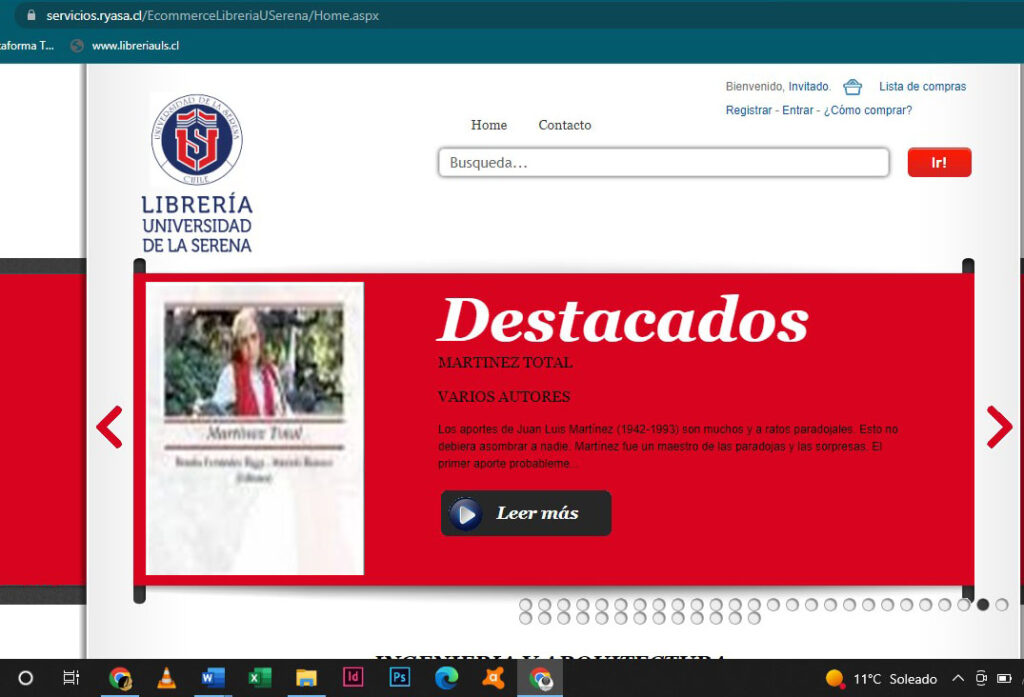 * Librería ULS cuenta con comercio electrónico propio